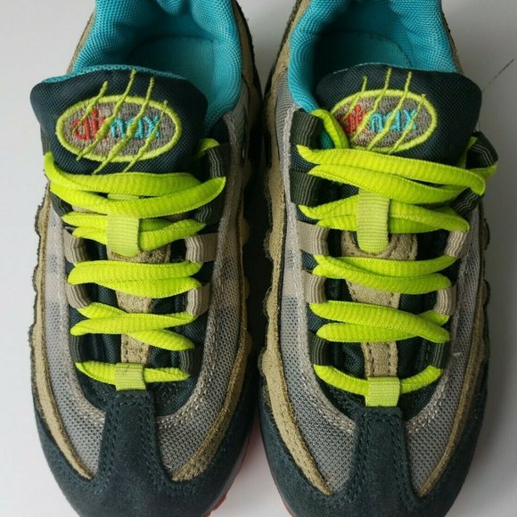 NEW NIKE AIR MAX 95 "MONSTER" GS OUTDOOR GREEN CYB - Picture 7 of 7